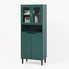 TOAOTBNBO 5 Tier Tall Bookcase with 4 Tempered Glass Door, Classical Bookshelf with Adjustable Board, Modern Bookshelves for Home Office - 2 of 4