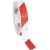 Tape Logic Striped Vinyl Tape 7.0 Mil 1" x 36 yds. Red/White 3/Case T91363PKRW - 2 of 2