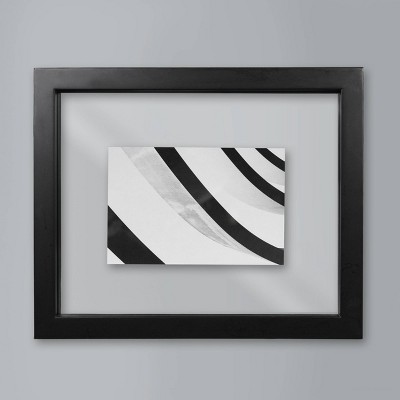 11 x 14 Matted to 8 x 10 Wood Wall Frame Midtone Woodgrain - Threshold™