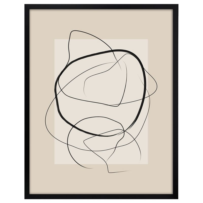 Americanflat - Neutral Mid Century Modern Abstract by The Print Republic - Abstract Modern Wall Art, 4 of 8