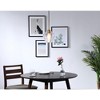Elegant Lighting Gene 1 light Brass and Clear glass pendant - 2 of 4