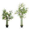 vidaXL Artificial Plant Bamboo with Pot Green 63" - 2 of 4