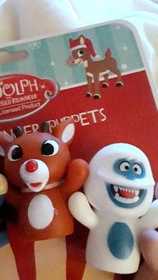 Rudolph The Red-nosed Reindeer Finger Puppets - Christmas - 5pc