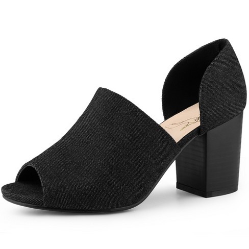 Black open shop toe booties target