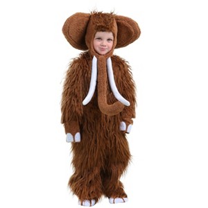 HalloweenCostumes.com 4T   Woolly Mammoth Costume for Toddlers, Brown - 1 of 1