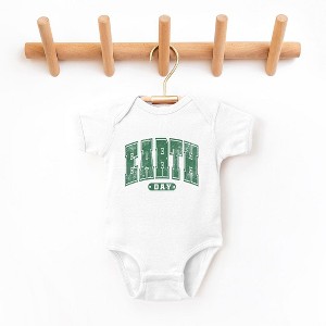 The Juniper Shop Earth Day Varsity Baby Bodysuit - 1 of 2