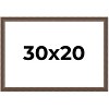 PosterPalooza | Elegant Brown Picture Frame - UV Acrylic, Backing Board, Hanging Hardware Included - 2 of 4