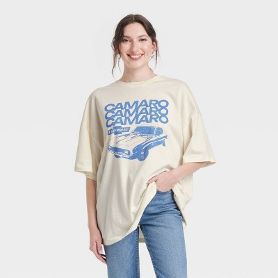 Women's Camaro Oversized Short Sleeve Graphic T-Shirt - Off-White M