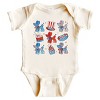 The Juniper Shop Patriotic Balloon Animal Chart Baby Short Sleeve Bodysuit - NB - Natural - 2 of 4