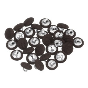 Unique Bargains Suit Dress Blouse Aluminum Fabric Cloth Covered Sewing Buttons 30 Pcs - 1 of 4