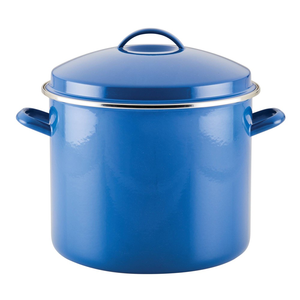 Farberware 16qt Porcelain Enamel Covered Stock Pot Blue