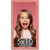 PosterPalooza | Panoramic Shabby Chic Pink Picture Frame - UV Acrylic, Foam Board Backing, Hanging Hardware - 2 of 4