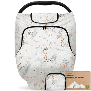 KeaBabies Baby Car Seat Cover for Spring, Autumn, Winter, Universal Stretch Fit Car Seat Covers for Babies - 1 of 4