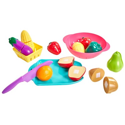 Perfectly Cute Farmer's Market Fruit & Veggie Play Food & Kitchen Accessory 24 Pc Set