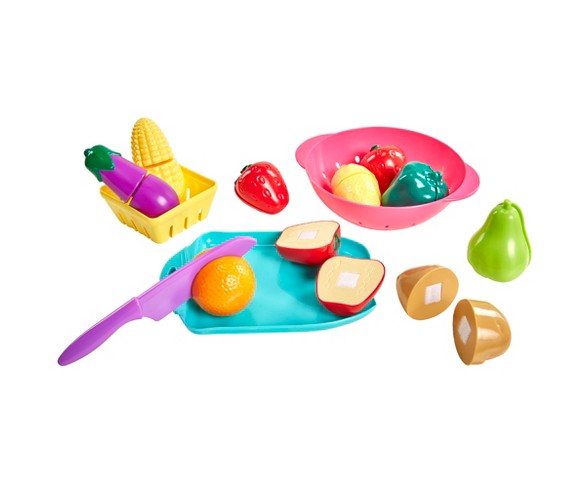 Perfectly Cute Farmer's Market Fruit & Veggie Play Food & Kitchen Accessory 24 Pc Set