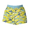 Heat Swimwear Toddler Boys Tie Front Swim Trunk Board Shorts, Yellow Sharks - 2 of 2