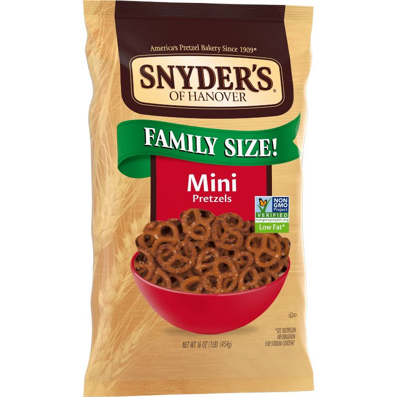 Snyder&#39;s of Hanover Pretzels Mini Pretzels Family Size - 16oz, 4 of 7
