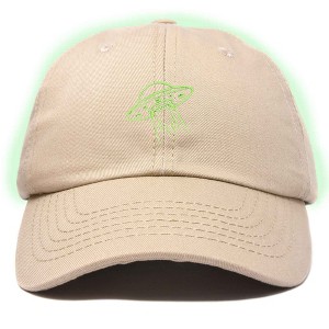 Dalix UFO Embroidered Alien Dad Hat Cotton Baseball Cap Adjustable Mens - 1 of 4