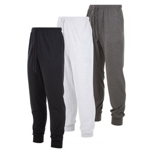 DARESAY Mens Lounge Pants Joggers with Pockets - Mens Pajama Pants - Lounge Pants Men, Up to 3XL Pack of 3 - 1 of 4