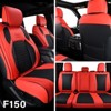 Fit 2015-2023 F150, 2017-2023 F250 F350 Coverado Crew Cab Custom Seat Covers Front and Back Full Set Waterproof Faux Leather - 2 of 4