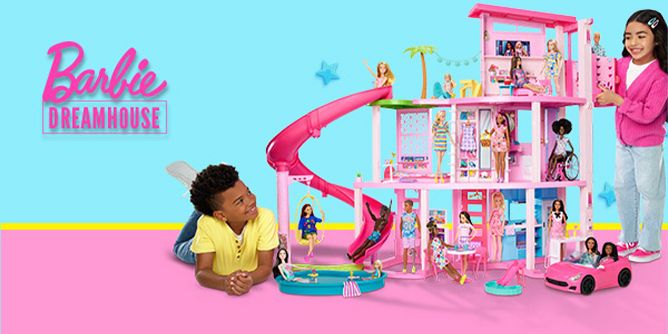 Barbie Dreamhouse Pool Party Doll House With 75+ Pc, 3 Story Slide : Target