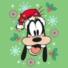 Girls Mickey & Friends Christmas Hat Ornaments Goofy Portrait T Shirt - 2 of 4