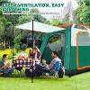 SUGIFT 6-Person Family Camping Tent, Green - 3 of 4