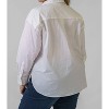 Women's Poplin Long Sleeve Shirt - SKIES ARE BLUE - 2 of 4