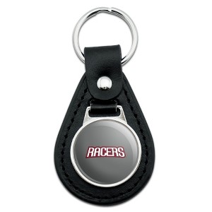 University of Northwestern Ohio Secondary Logo Black Leather Keychain - 1 of 4