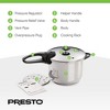 Presto 6 Quart Stainless Steel Pressure Cooker, Dishwasher Safe, Tri Clad Base - 3 of 4