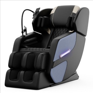 Zero Gravity Massage Chair Recliner with Full Body Air Pressure and Bluetooth Audio and Ambient Lighting - 1 of 4