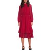 Lands' End Women's Crinkle Chiffon Ruffle Dress - 4 of 4