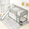 Streamdale Twin over Twin Bunk Bed with Convertible Slide and Ladder, Gray - 2 of 4