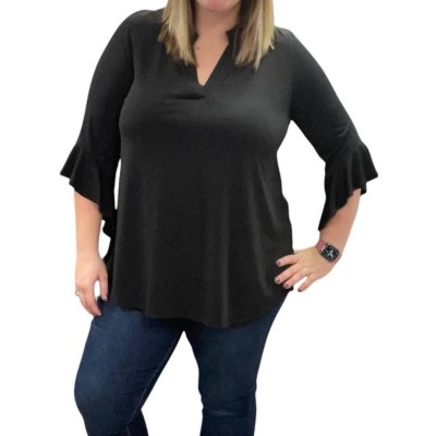 Women's Ruffle Sleeve Gabby Top - honeyme
