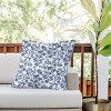 26"x26" Deny Designs Evanjelina & Co Chinoiserie Outdoor Throw Pillow Blue - 2 of 4