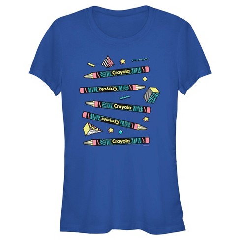 Junior's Crayola Animal Print Crayon Label T-Shirt - image 1 of 4