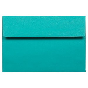 JAM PAPER A10 Colored Invitation Envelopes - 6 x 9 1/2 - Sea Blue Recycled - 100/Pack - 1 of 1