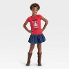 Girls' Disney Minnie Mouse Short Sleeve Graphic T-Shirt - Red - 4 of 4