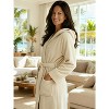 ADR Plush Fleece Robe for Women, Long Hooded Bathrobe with Hood, Plus Size - 3 of 3