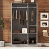 NicBex 66.90"H Modern Armoire Wardrobe Closet Storage Cabinet with 3 Doors & Internal Shelves for Bedroom - 4 of 4