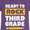 Girls' - Instant Message - Ready To Rock Third Grade Fitted Short Sleeve Graphic T-Shirt - 2 of 4