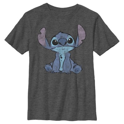 Boy's Lilo & Stitch Simple Watercolor Stitch T-shirt : Target