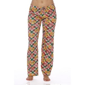 Just Love Womens Christmas Print Knit Jersey Pajama Pants - Winter Cotton PJs - 1 of 3