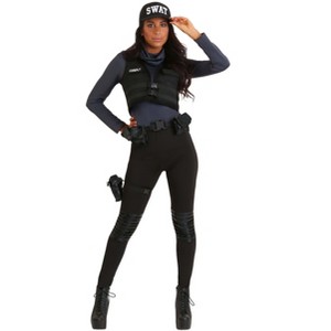 HalloweenCostumes.com SWAT Costume for Women - 1 of 4