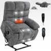 TiramisuBest Lift Recliner Chair Heat Massage Dual Motor Infinite Position Up to 350 LBS Large Electric Power Lift Recliners with Power-Remo - 4 of 4
