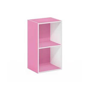 HOMLUX 2-Cube Bookcase Floor Open Wooden Storage Bookshelf Toy Organizer, Multiple Colors - 1 of 4