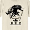 How to Train Your Dragon Franchise Black Vector Graphic of Toothless Shield Rim Toothless Text on Natural Ground Adult White Crew Neck Short Sleeve - 2 of 3