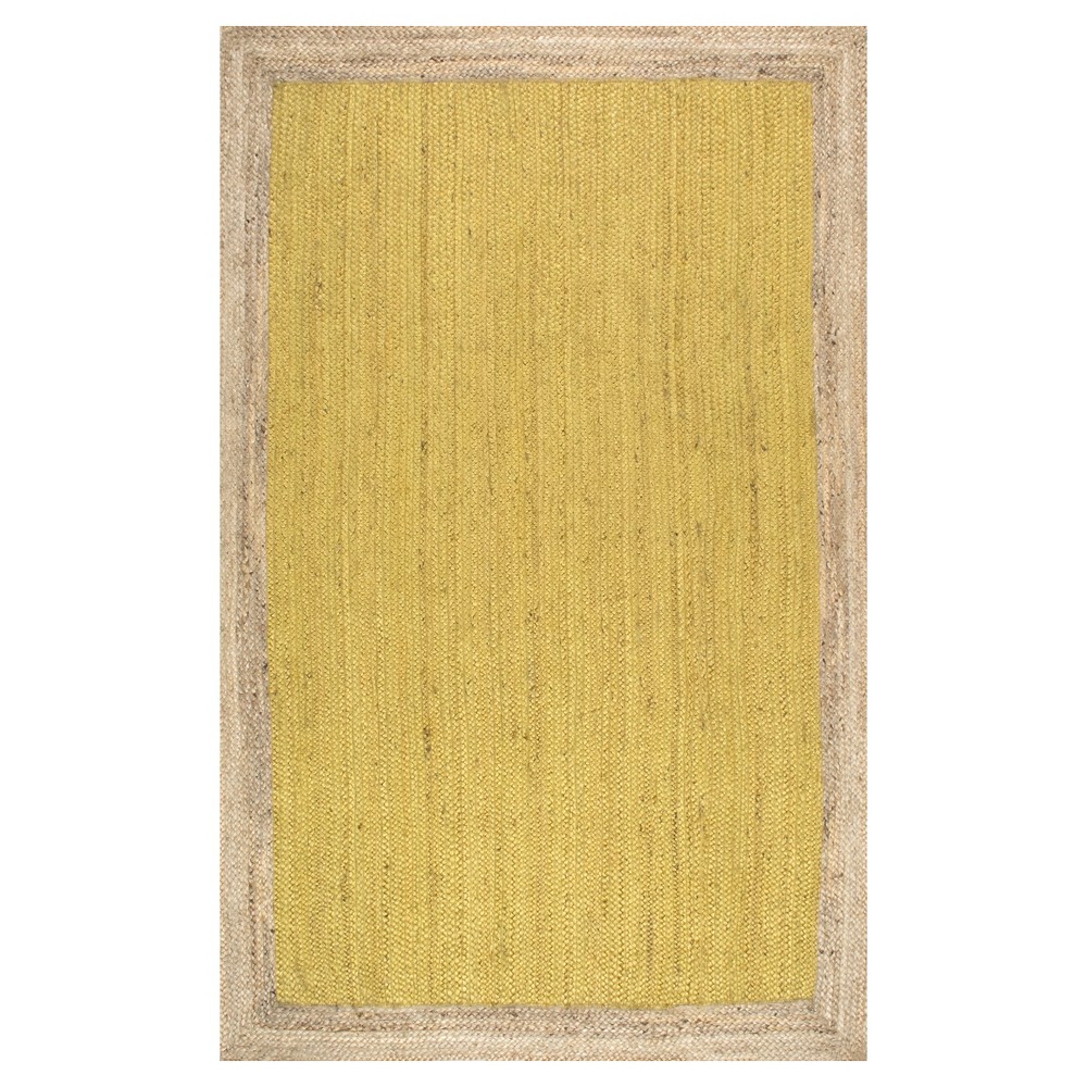 Yellow Solid Loomed Area Rug - (2'x3') - nuLOOM