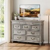 Jojoka 48" Wide 9-Drawer Dresser, Modern Wooden Chest with Retro Handles, Large Storage Organizer for Bedroom, Living Room, Closet, Entryway - 2 of 4