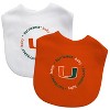 BabyFanatic Officially Licensed Unisex Baby Bibs 2 Pack - NCAA Miami Hurricanes. - image 2 of 3